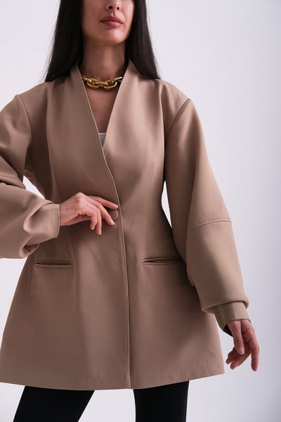 NUDE BALLOON BLAZER