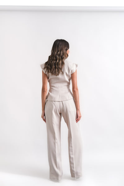 Light beige suit pants