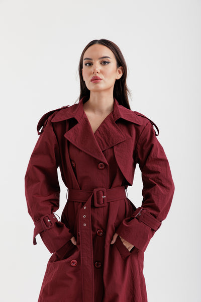 Burgundy trench