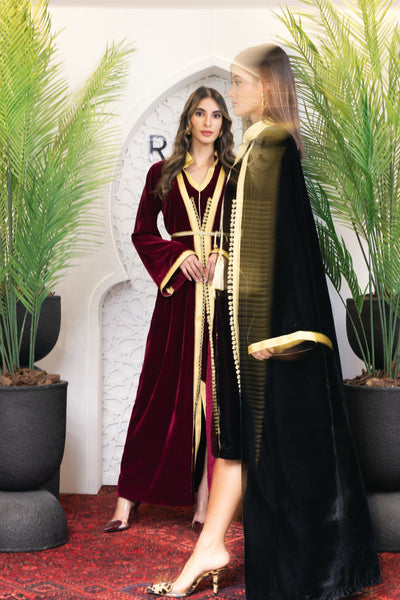 moroccan set || (burgundy)