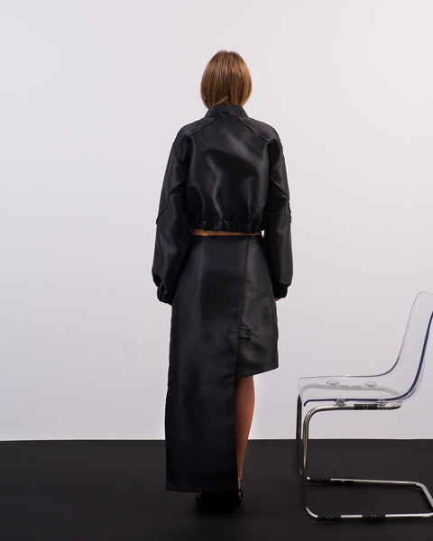 Organza bomber jacket