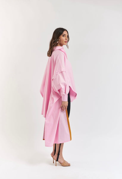 PINK ASYMMETRIC SHIRT