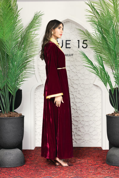 moroccan set || (burgundy)