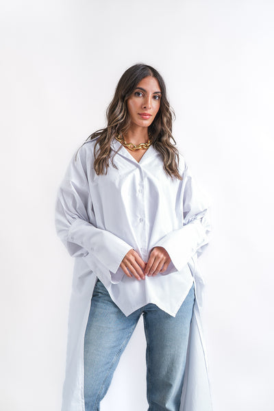 poplin white shirt