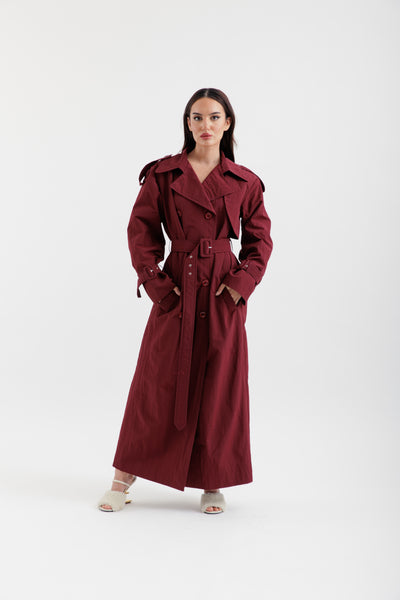 Burgundy trench