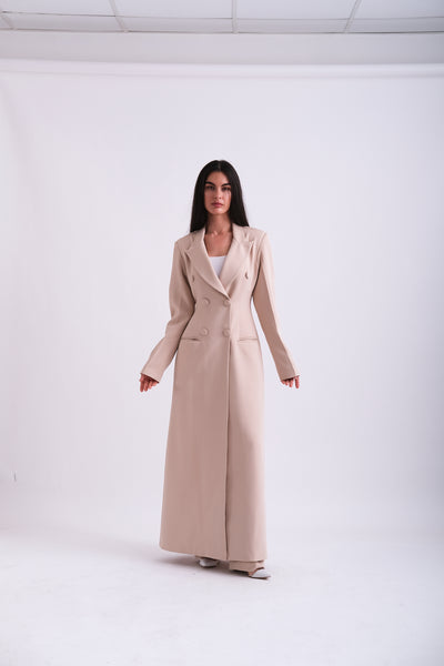 BEIGE MAXI BLAZER