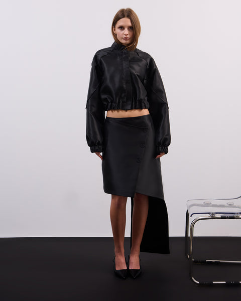 Organza bomber jacket