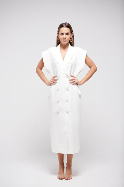 TAILORED VEST DRESS
