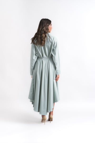 turquoise midi dress