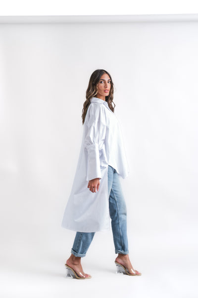 poplin white shirt
