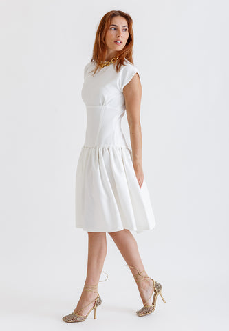FIITED WHITE DRESS