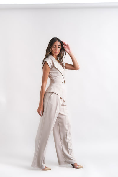 Light beige suit pants
