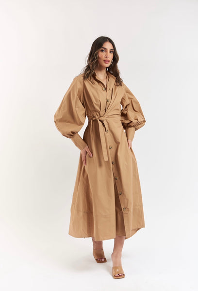 THE NOMAD DRESS(TAN)
