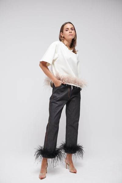 feathers tshirt