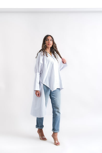 poplin white shirt