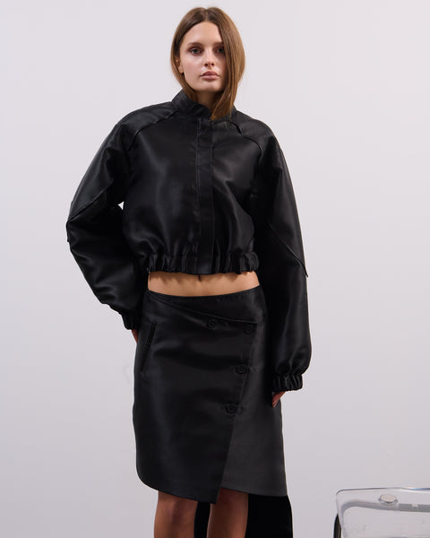Organza bomber jacket