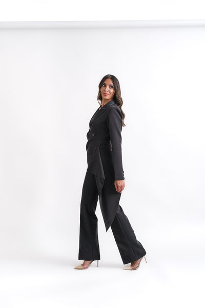Tuxedo blazer with side cut