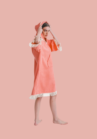 TERRY TOWEL COVER-UP(CORAL)