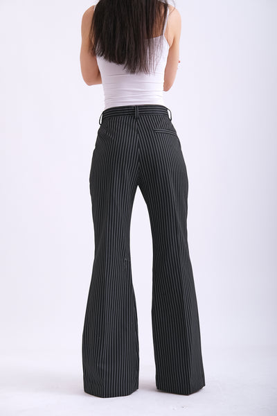 STRIPED SUIT PANTS