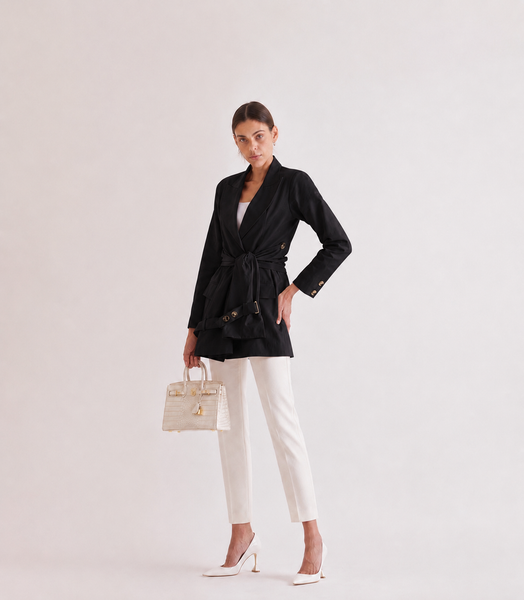 SLEEVE WRAPPED BLAZER