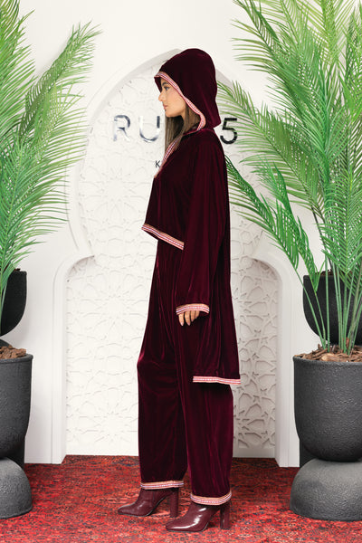 moroccan set | (burgundy)