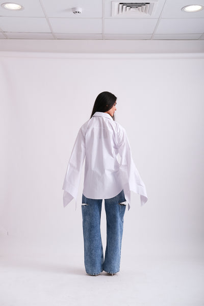 BIG SLEEVE SHIRT(WHITE)