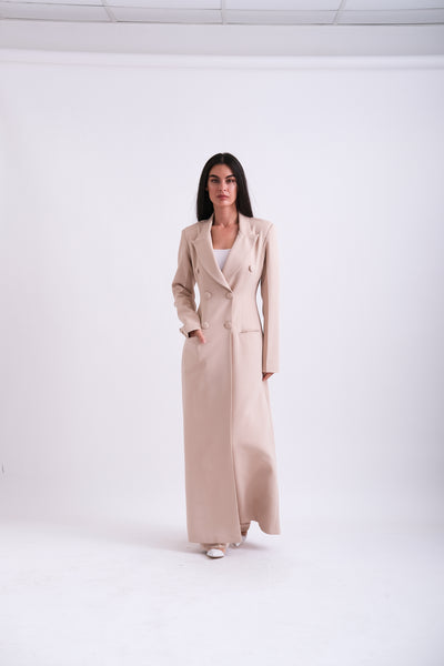 BEIGE MAXI BLAZER