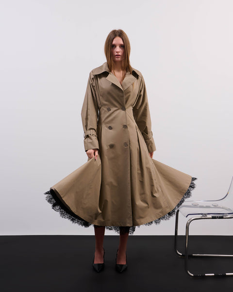Lace trench