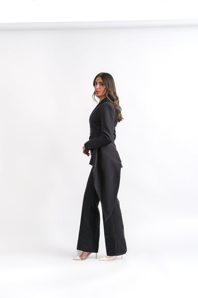 Tuxedo blazer with side cut