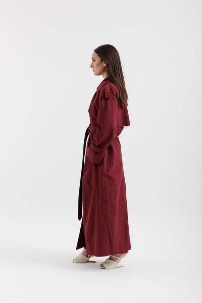 Burgundy trench