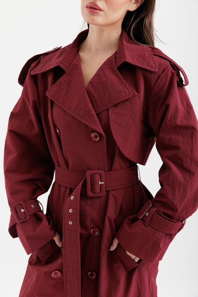 Burgundy trench