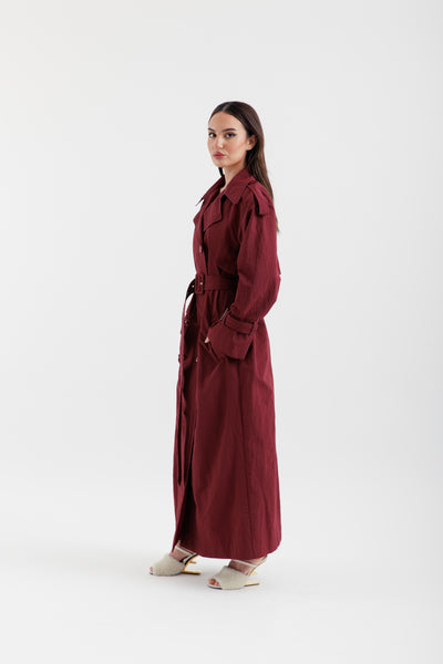 Burgundy trench