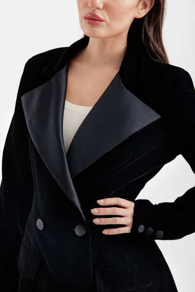 Velvet suit blazer