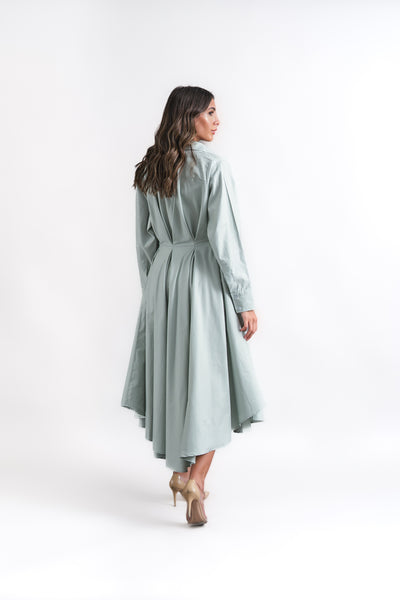 turquoise midi dress