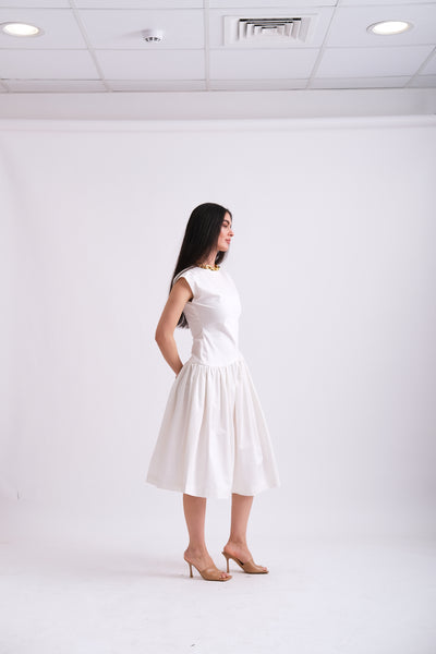 DROP WAIST DRESS
