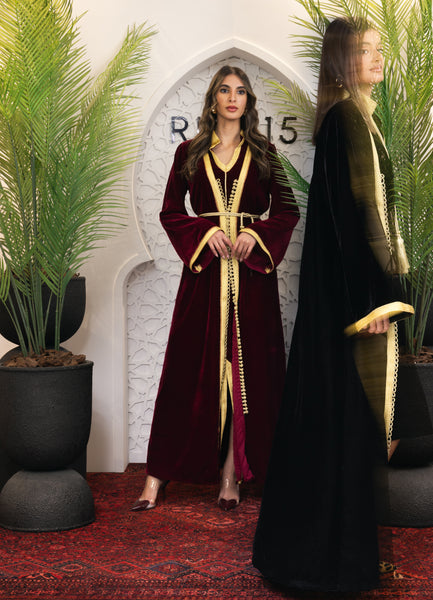 moroccan set || (burgundy)