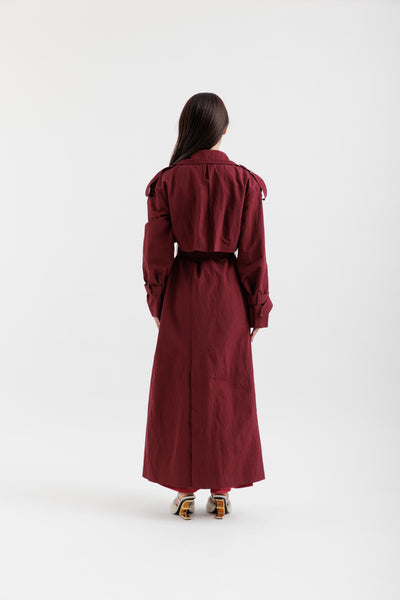 Burgundy trench