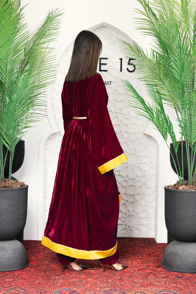 kimono set(burgundy)