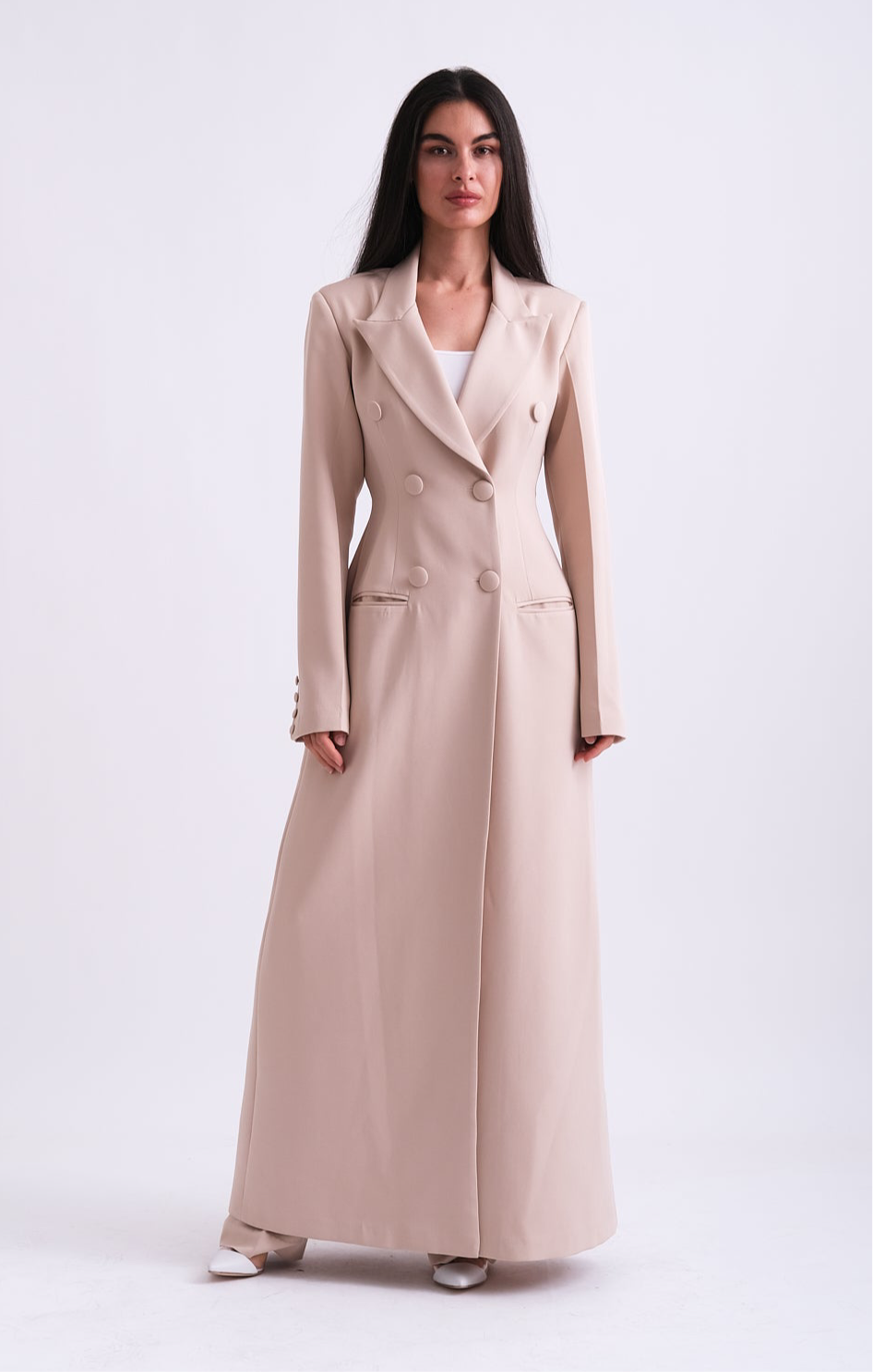 BEIGE MAXI BLAZER