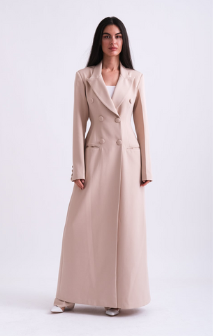 BEIGE MAXI BLAZER