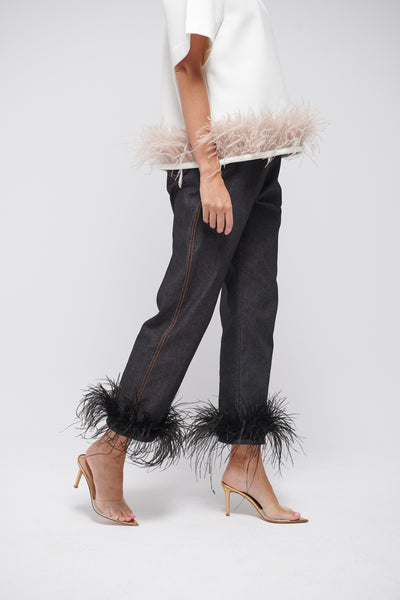 BLACK FEATHER JEANS