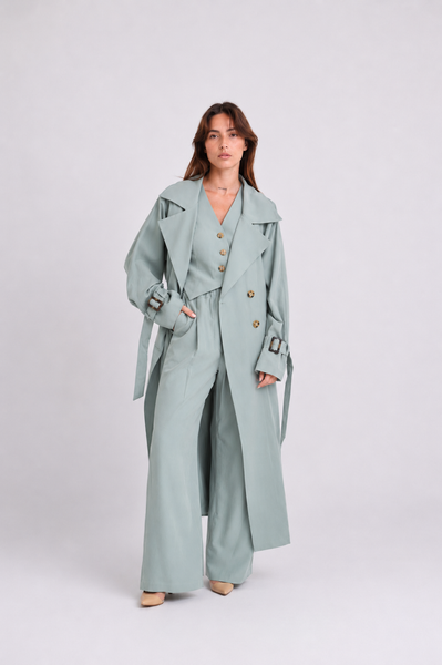 SUMMER TRENCH VERT GREEN