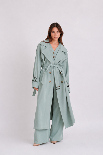 SUMMER TRENCH VERT GREEN