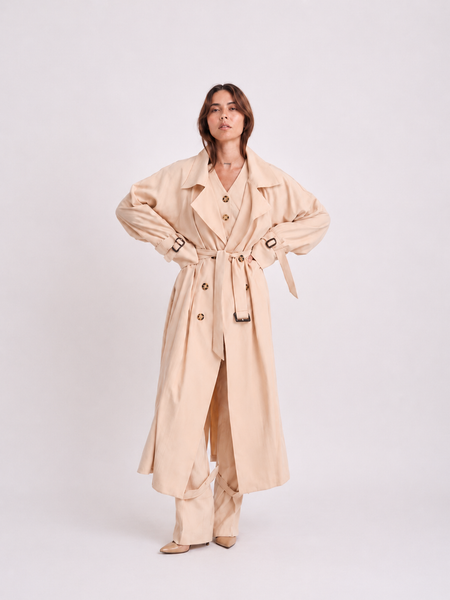 BEIGE SUMMER TRENCH