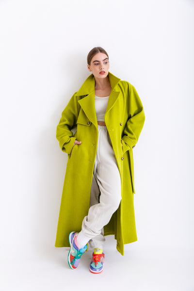 Maxi coat(Lime)