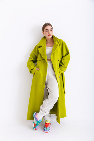 Maxi coat(Lime)