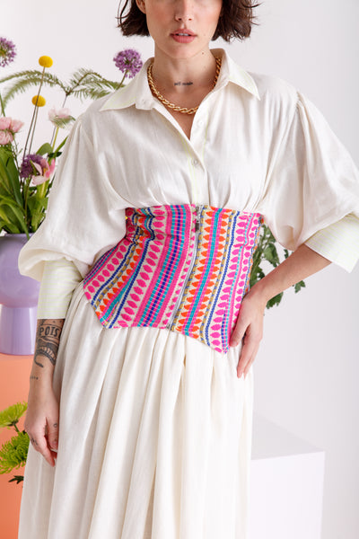 Neon corset kaftan