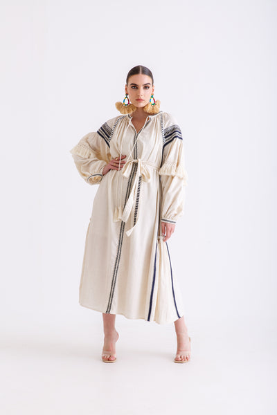 Ukrainian Dress(offwhite)