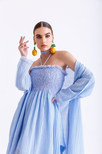 The Bisht(Blue)