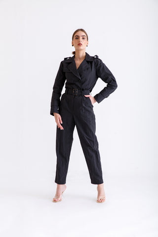 trench jumpsuit